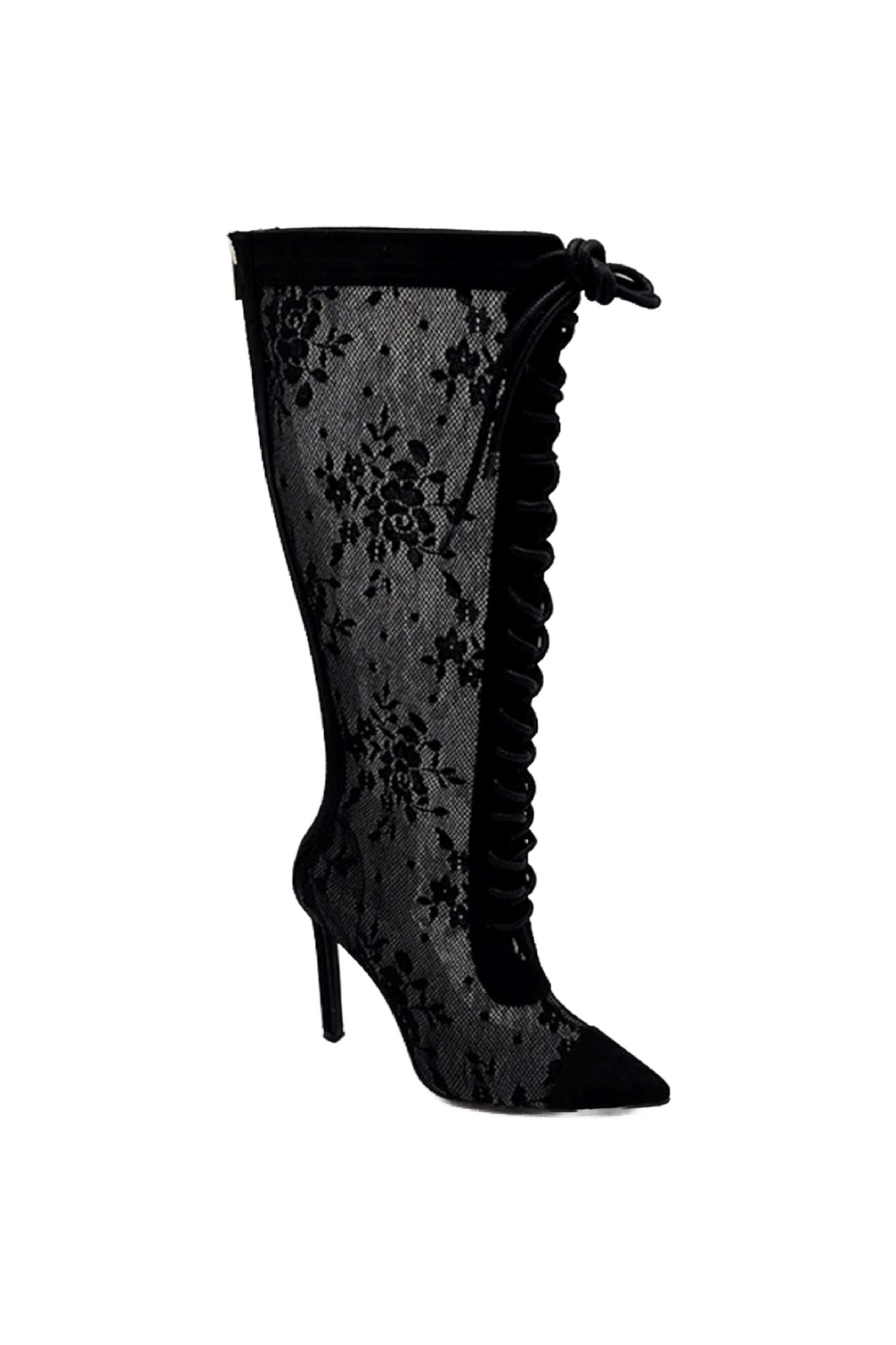 Shaya Lace Boots (Black)