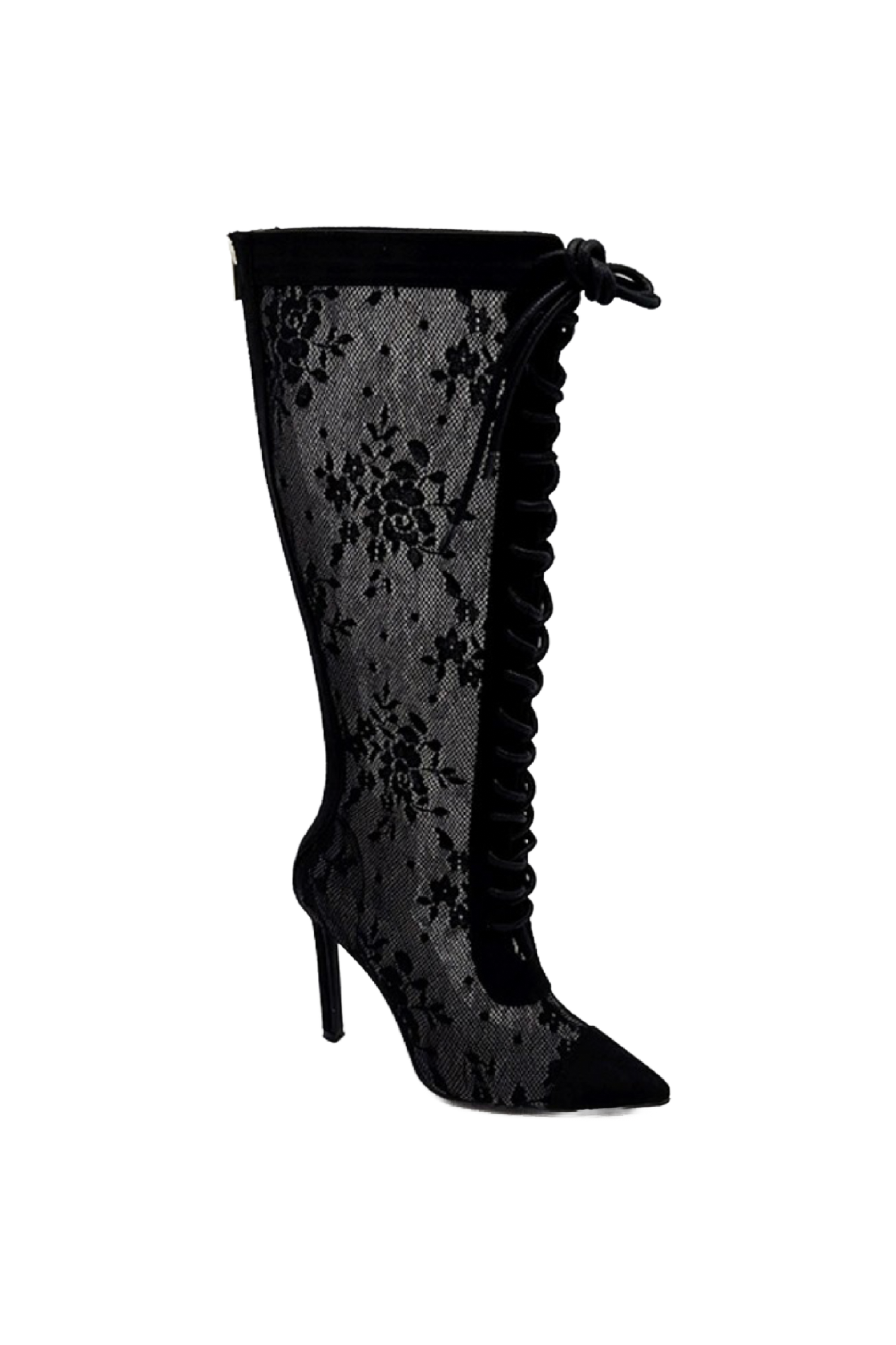 Shaya Lace Boots (Black)