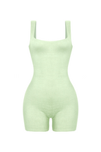 Load image into Gallery viewer, Toi Tank Open Back Romper (Sage Green)