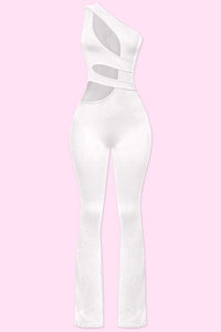 Lia Cut Out Jumpsuit (White)