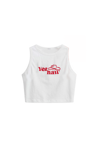 YeeHaw Tank Top (White)