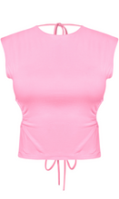 Load image into Gallery viewer, Lucy Open Back Top (Pink)