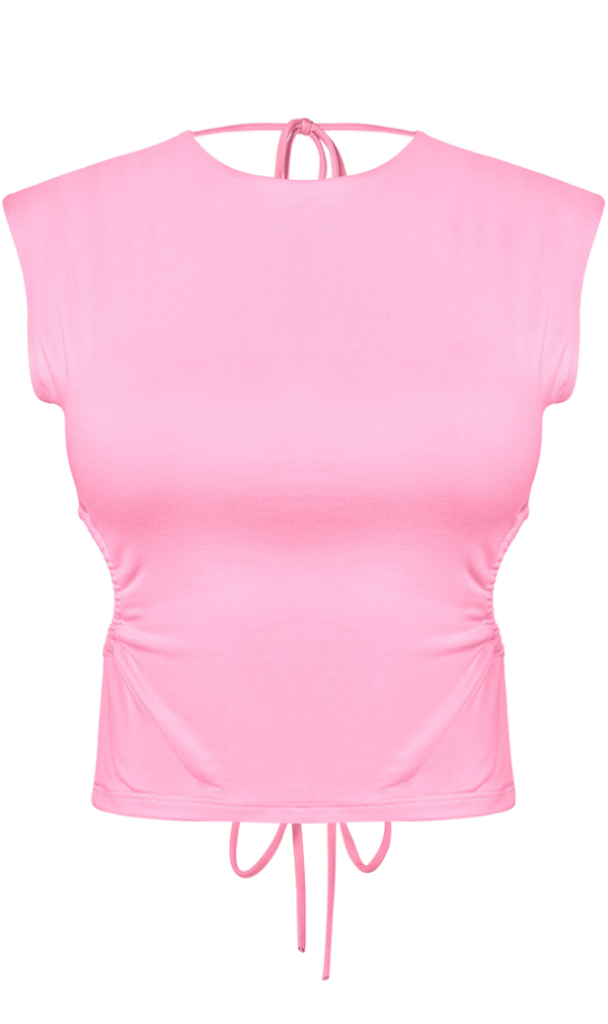 Lucy Open Back Top (Pink)