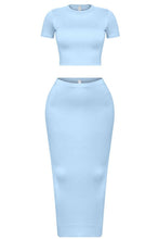 Load image into Gallery viewer, Hapi Maxi Skirt Set (Light Blue)