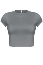 Load image into Gallery viewer, Cass Super Soft Crop Top (Charcoal Grey)