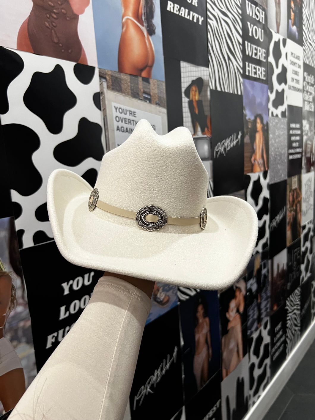 Alanna Cowgirl Hat (Ivory)