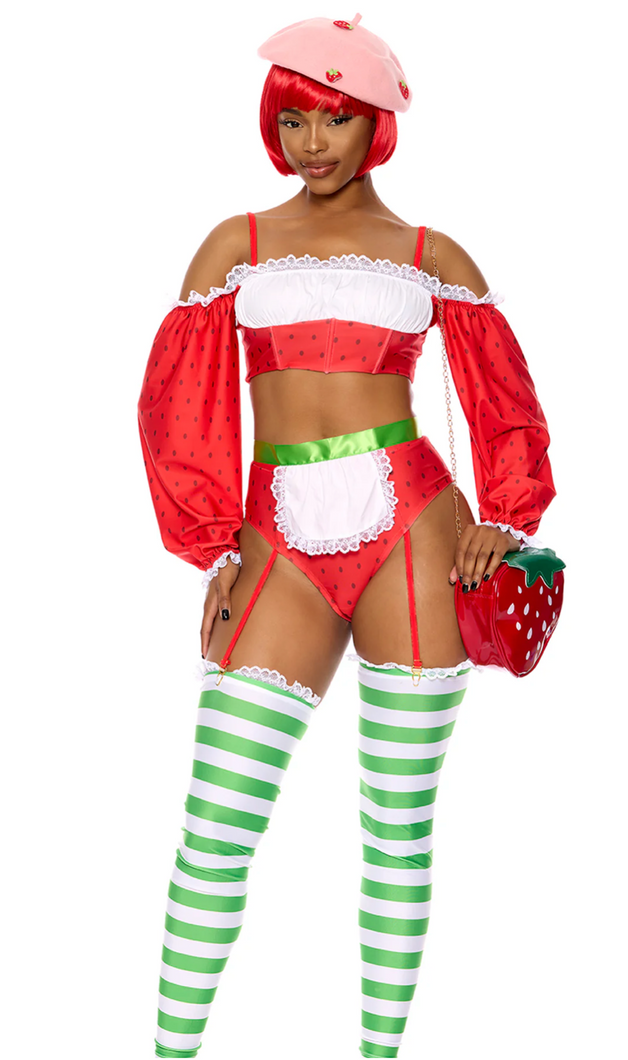 Strawberry Shortie Costume (Red Multi)