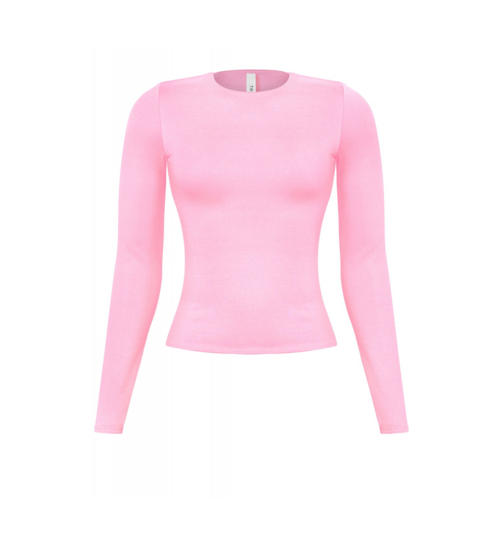 Cara Long Sleeve Top (Pink)