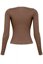 Load image into Gallery viewer, Cara Long Sleeve Top  (Brown)