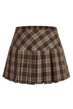 Load image into Gallery viewer, Toy Tartan Mini Skirt (Brown)