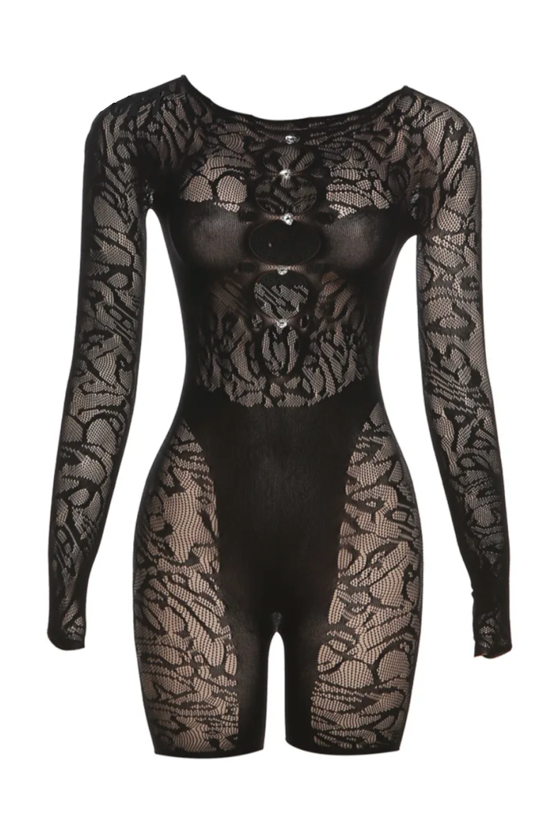 Playgirl Romper (Black)