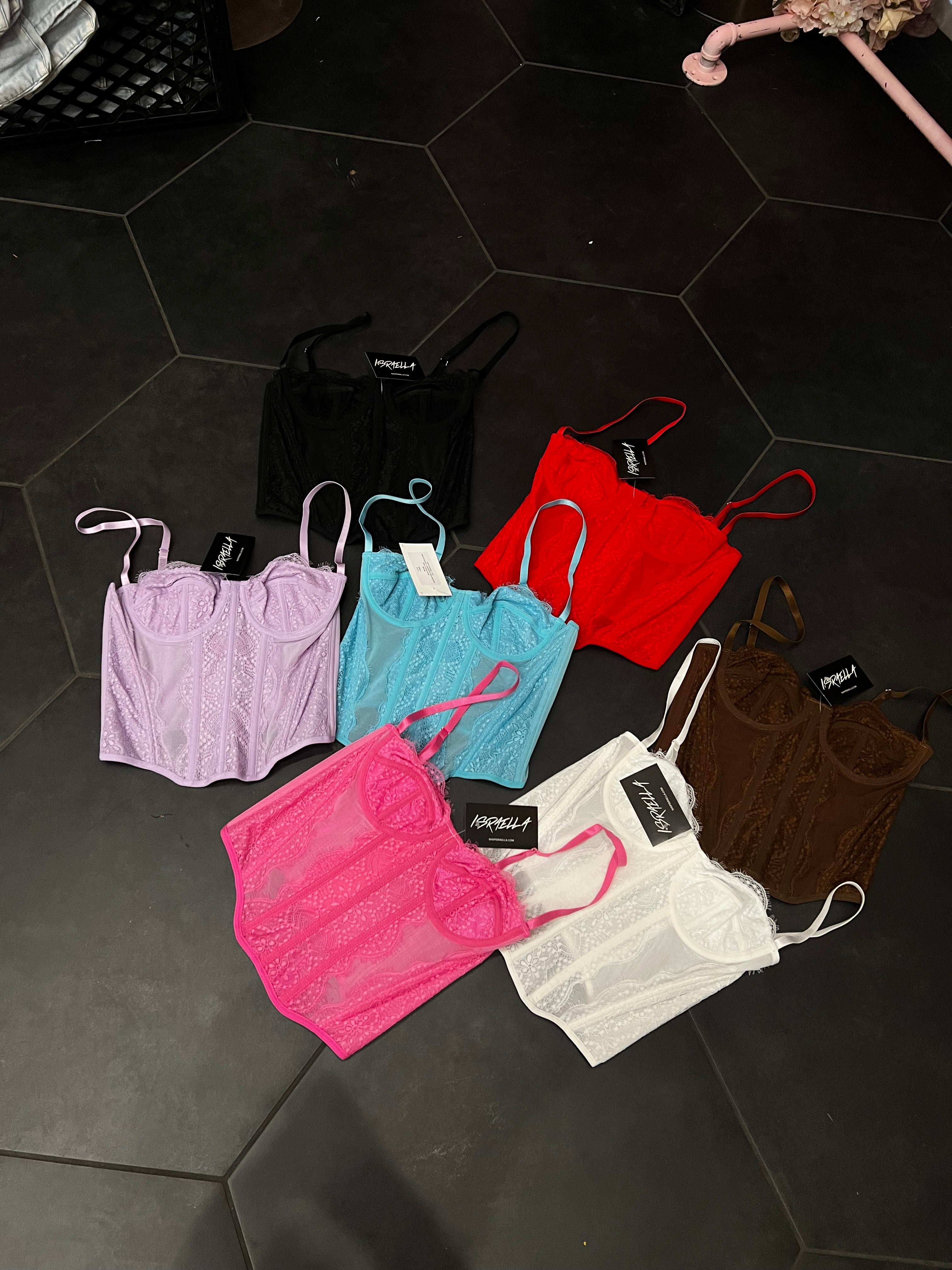 Aria Corset Top (Red)