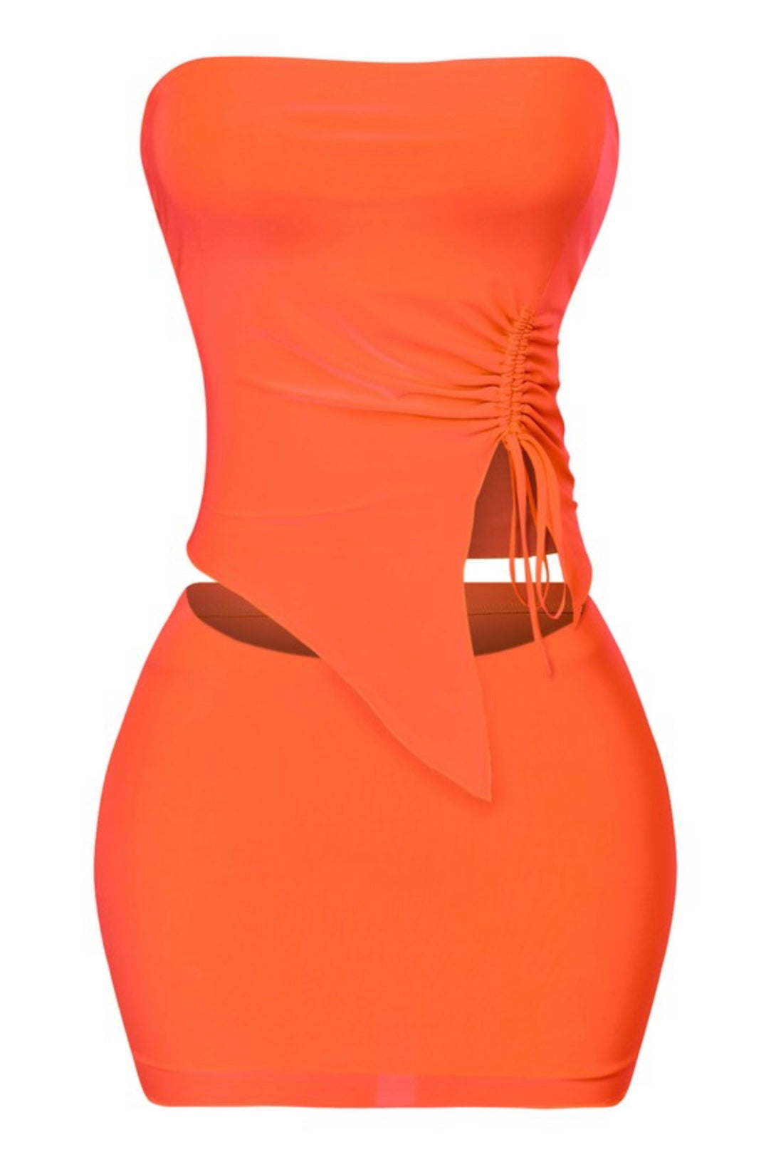 Darla Skirt Set (Orange)