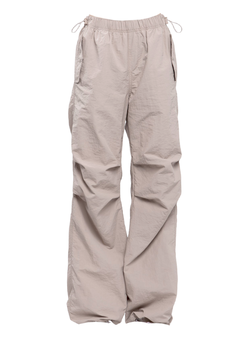 Percy Parachute Joggers (Stone Grey)