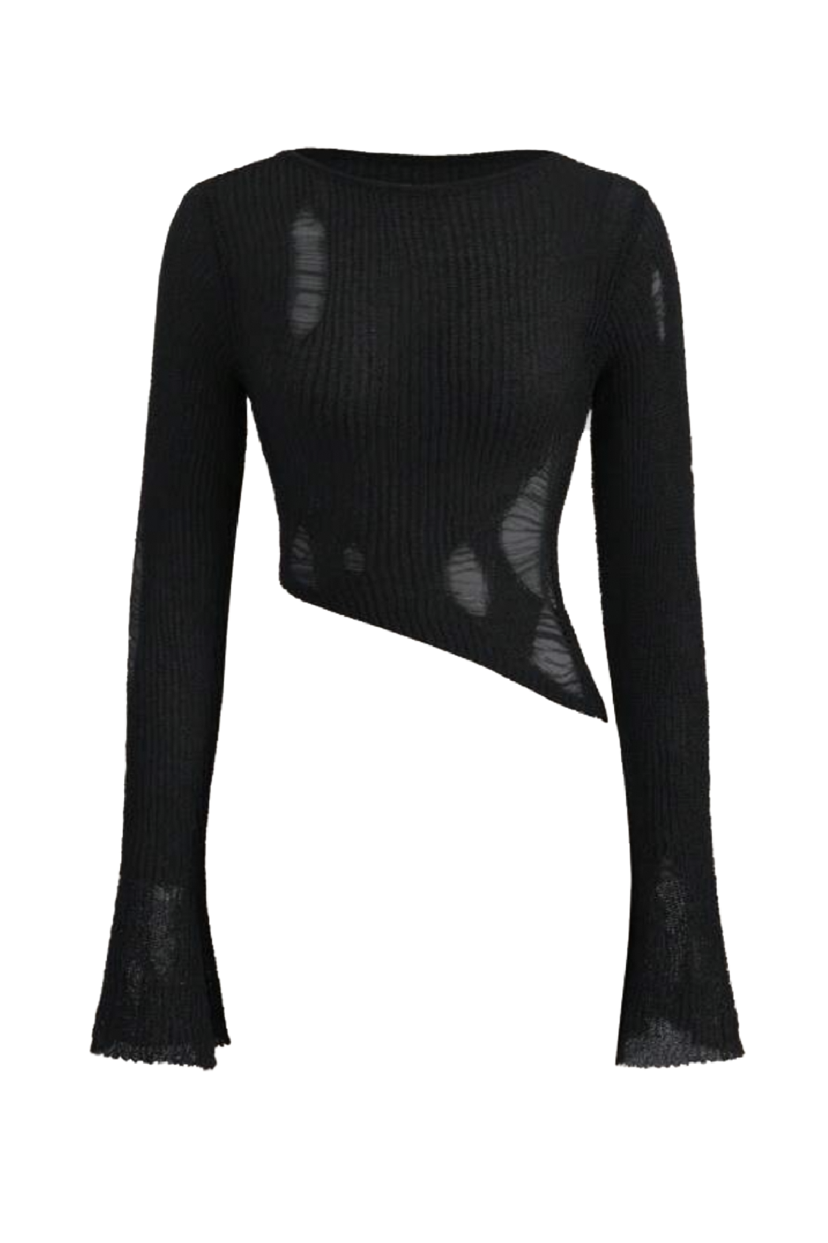 Ry Asymmetrical L/S Top (Black)