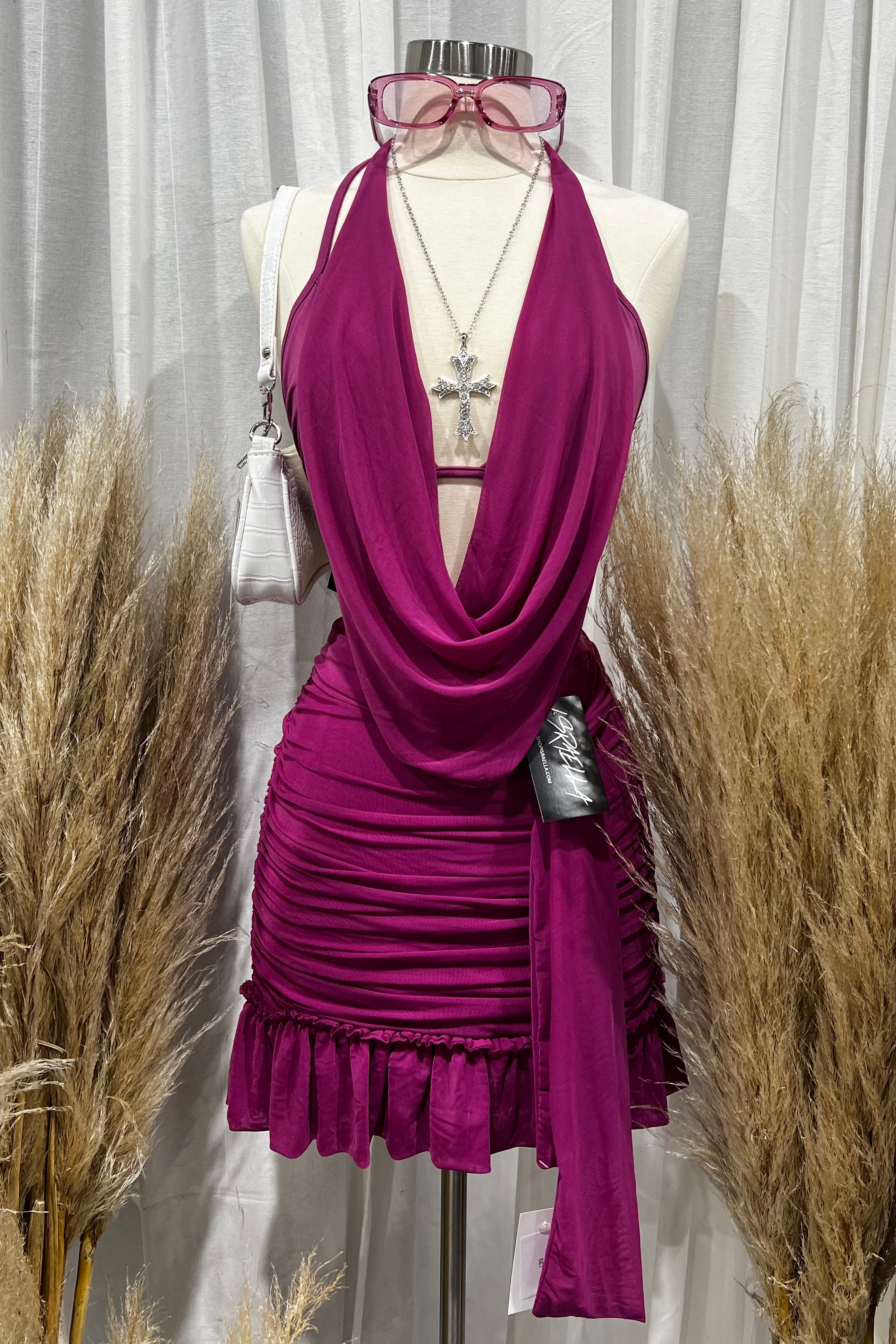 Meza 4 Piece Skirt Set (Purple)