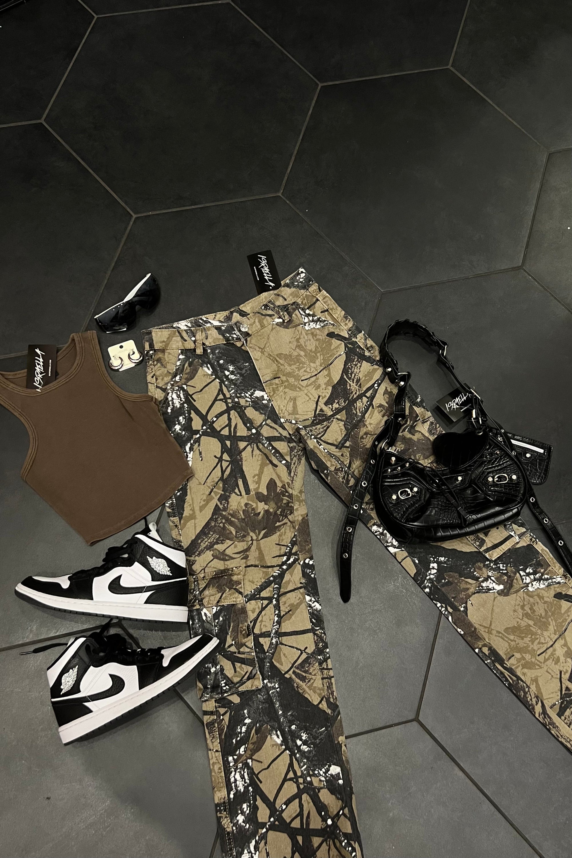 Aspen Forest Camo Cargo Pants (Brown Multi)