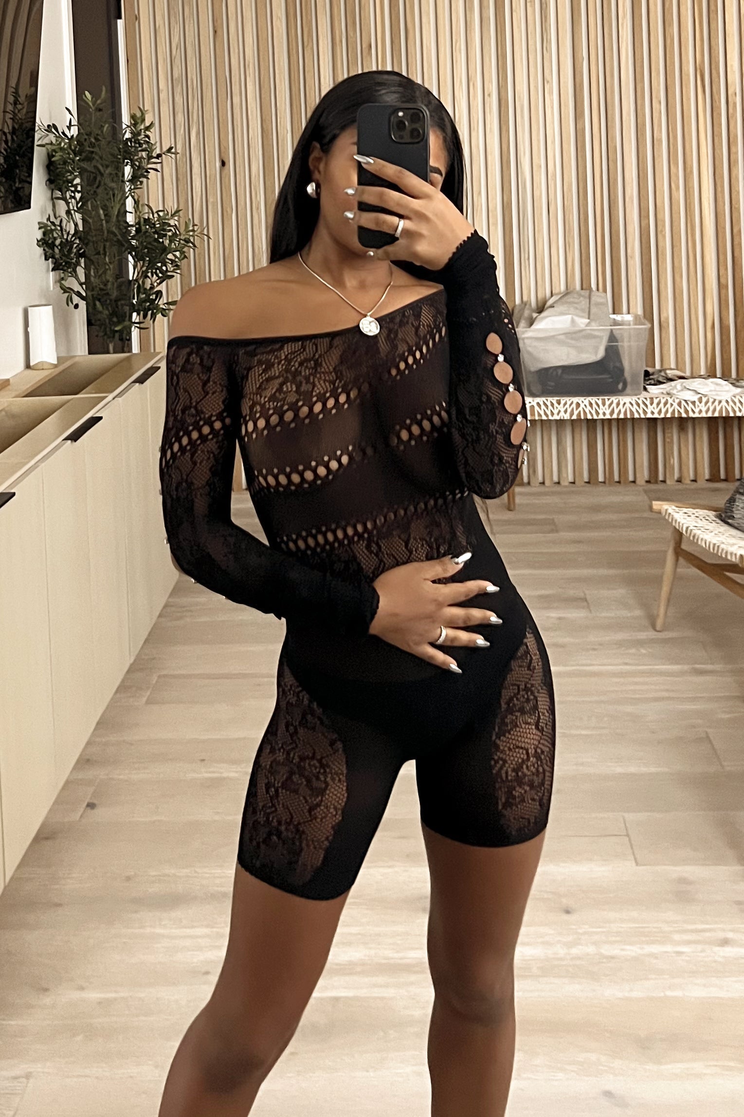 Poster Girl Romper (Black)