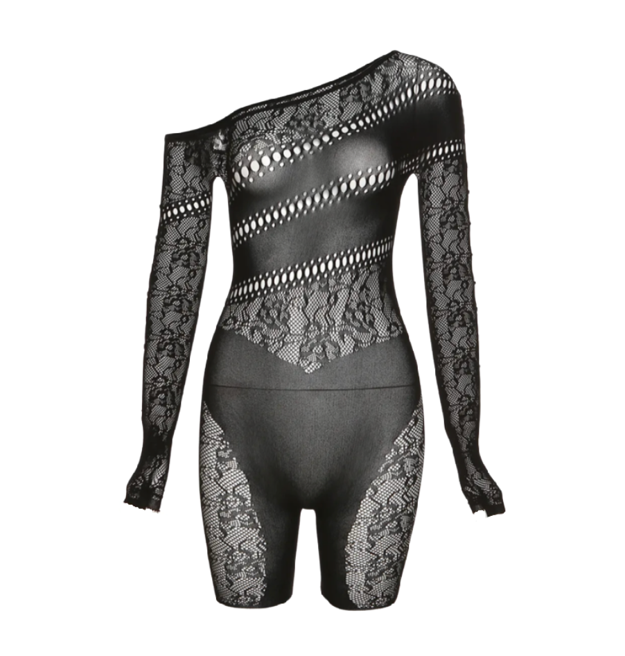 Poster Girl Romper (Black)