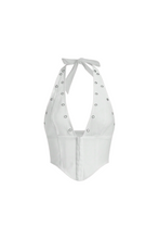 Load image into Gallery viewer, Averi Halter Top (White)