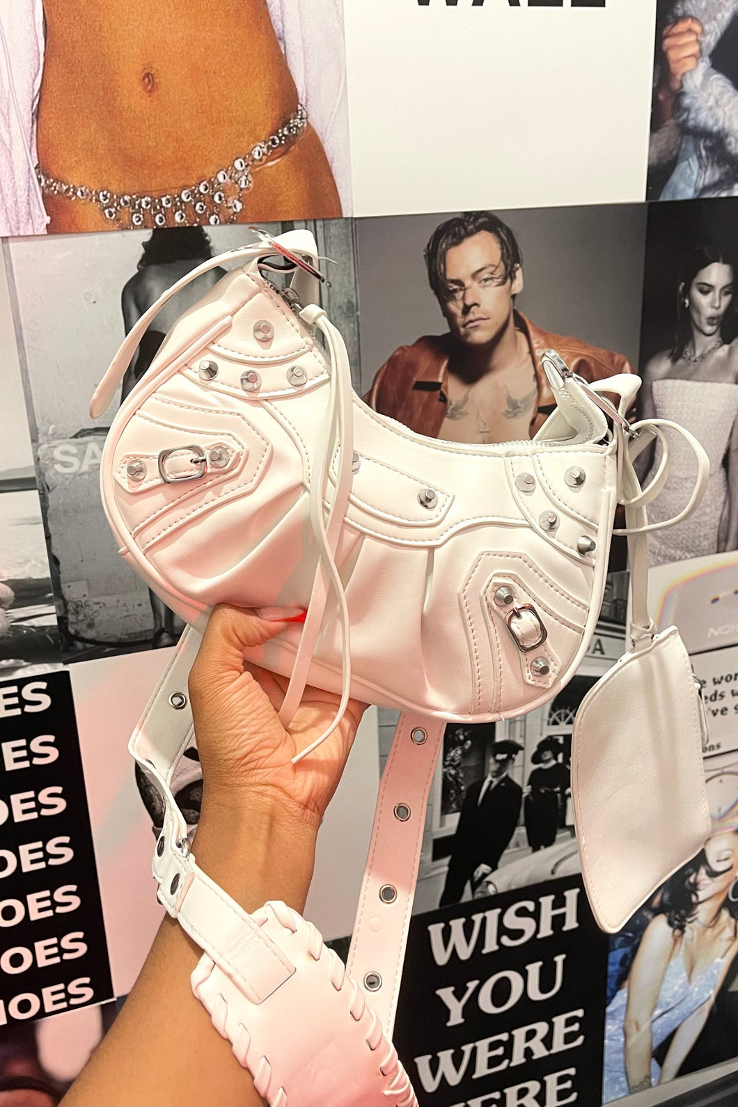 Biker Bae Bag (White)