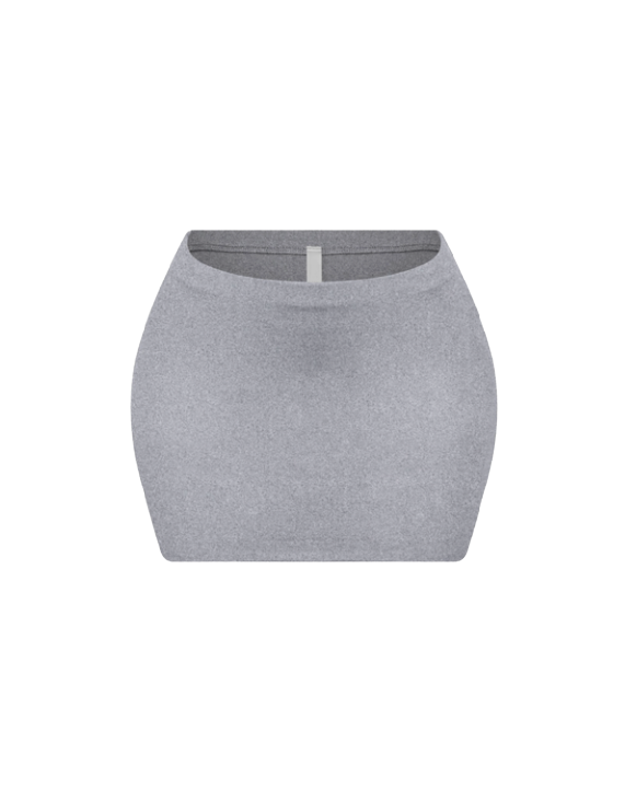 Miko Micro Mini Skirt (Heather Grey)