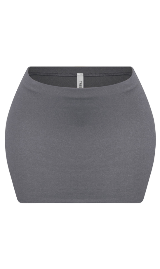 Miko Micro Mini Skirt (Charcoal Grey)