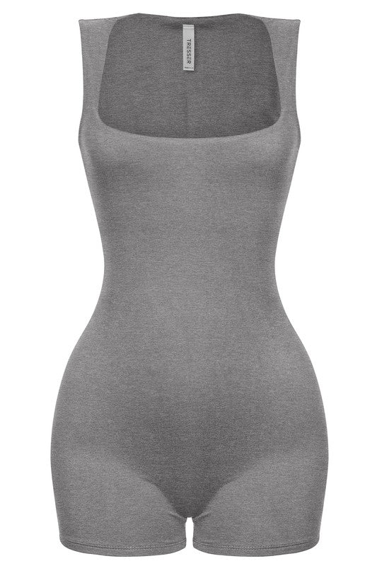 Giavanna Tank Romper (Heather Grey)