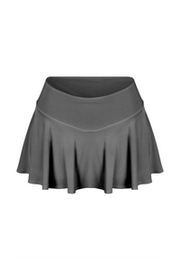 Bria Mini Tennis Skirt (Charcoal Grey)