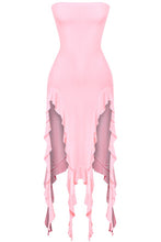 Load image into Gallery viewer, Raja Midi Ruffle Dress (Pink)