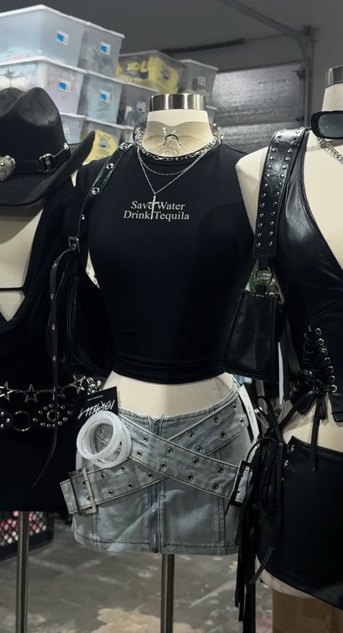 Save Water Penny Tee (Black)