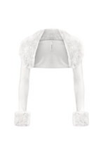 Load image into Gallery viewer, Gianna Fur Shrug (White)