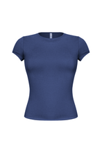 Load image into Gallery viewer, Cara Short Sleeve Top (Navy Blue)