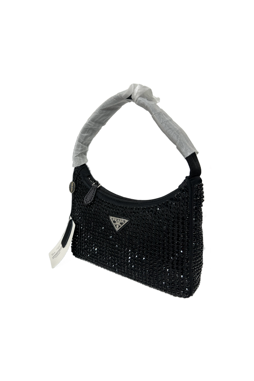 Rada Rhinestone Shoulder Bag (Black)