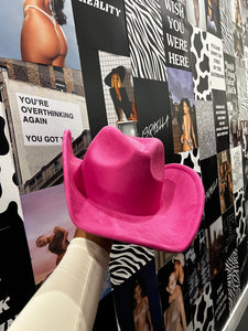 Cheyenne Cowgirl Star Hat (Fuchsia)