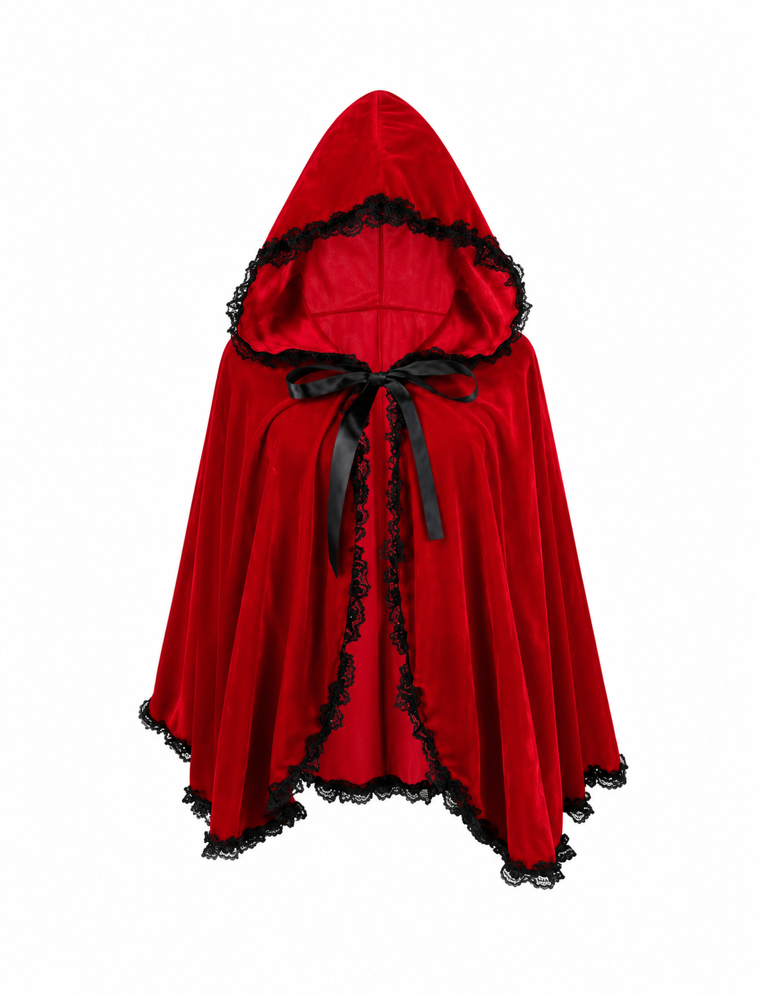 Red Riding Hood Lace Cape (Red)