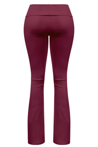 Cara Yoga Pants (Burgundy Red)