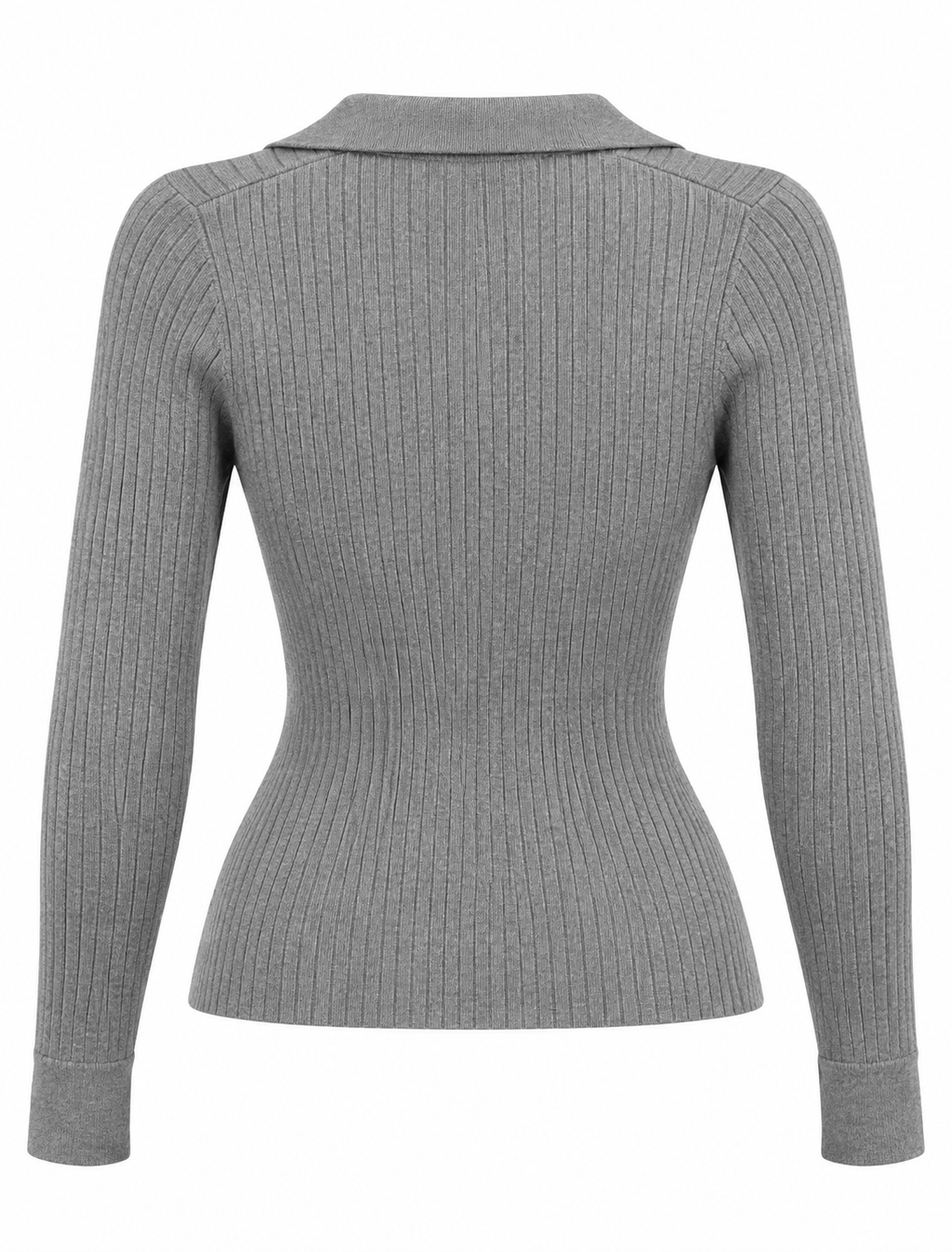 Manda Button Up Long Sleeve Top (Dark Grey)