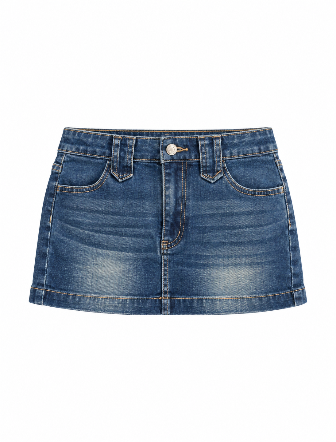 Inara Mini Denim Skirt (Blue Faded Denim)