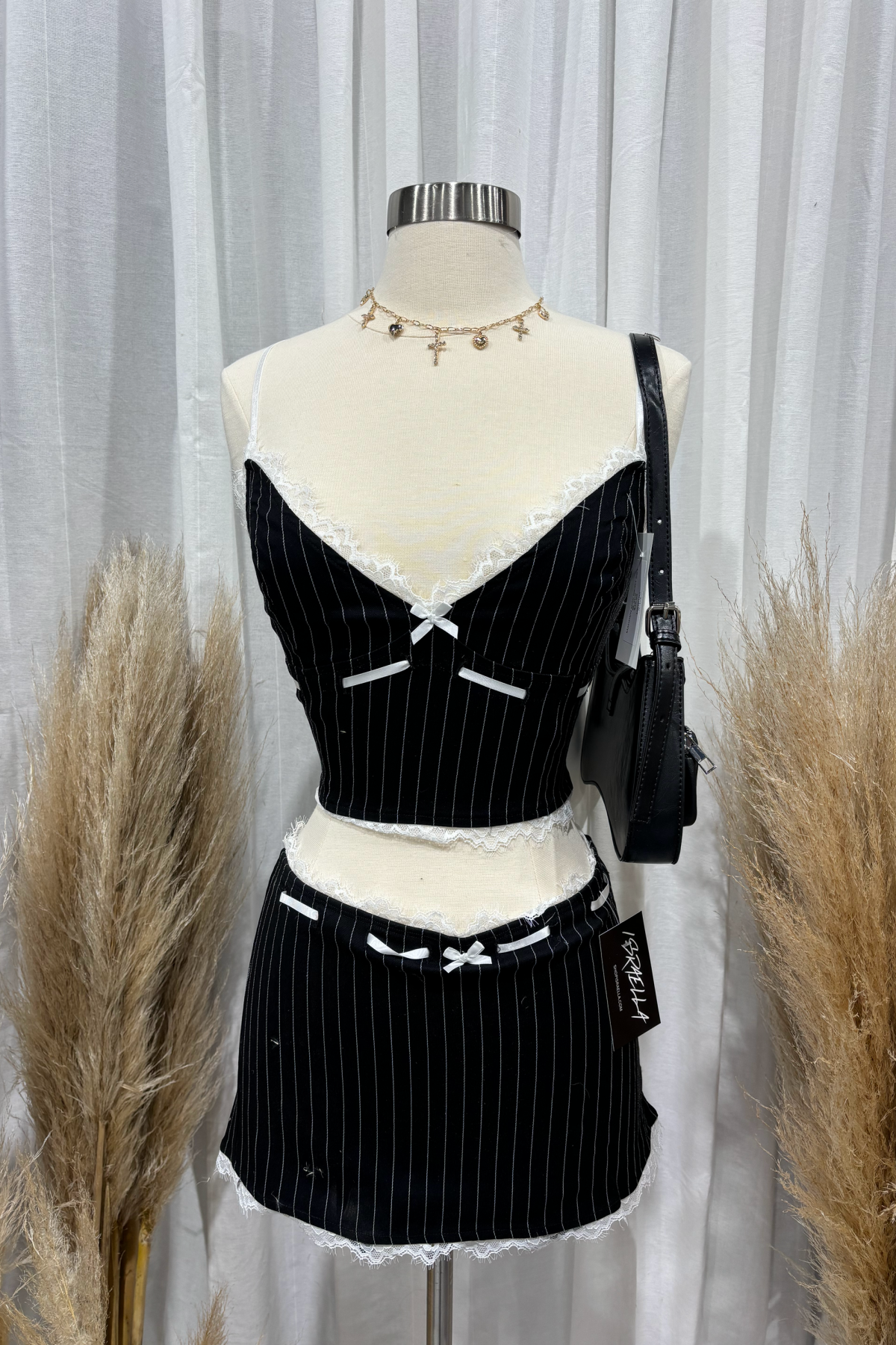 Madden Mini Skirt Set (Black)