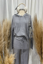 Load image into Gallery viewer, Kyree Knit Long Sleeve Pants Set (Heather Grey)