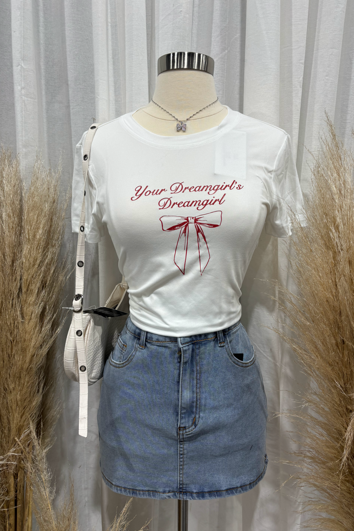 Dreamgirl Crop Top (White)