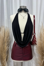 Load image into Gallery viewer, Ivanna Leather Mini Skirt (Burgundy Red)