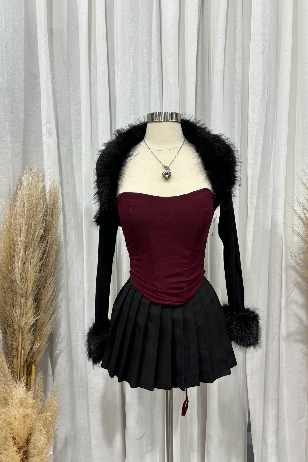 Gianna Fur Shrug (Black)