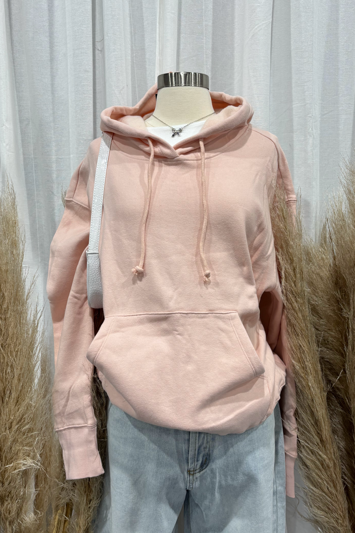 Jazlyn Over Sized Hoodie (Dusty Pink)