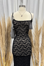 Load image into Gallery viewer, Reeves Lace Maxi Dress (Black)