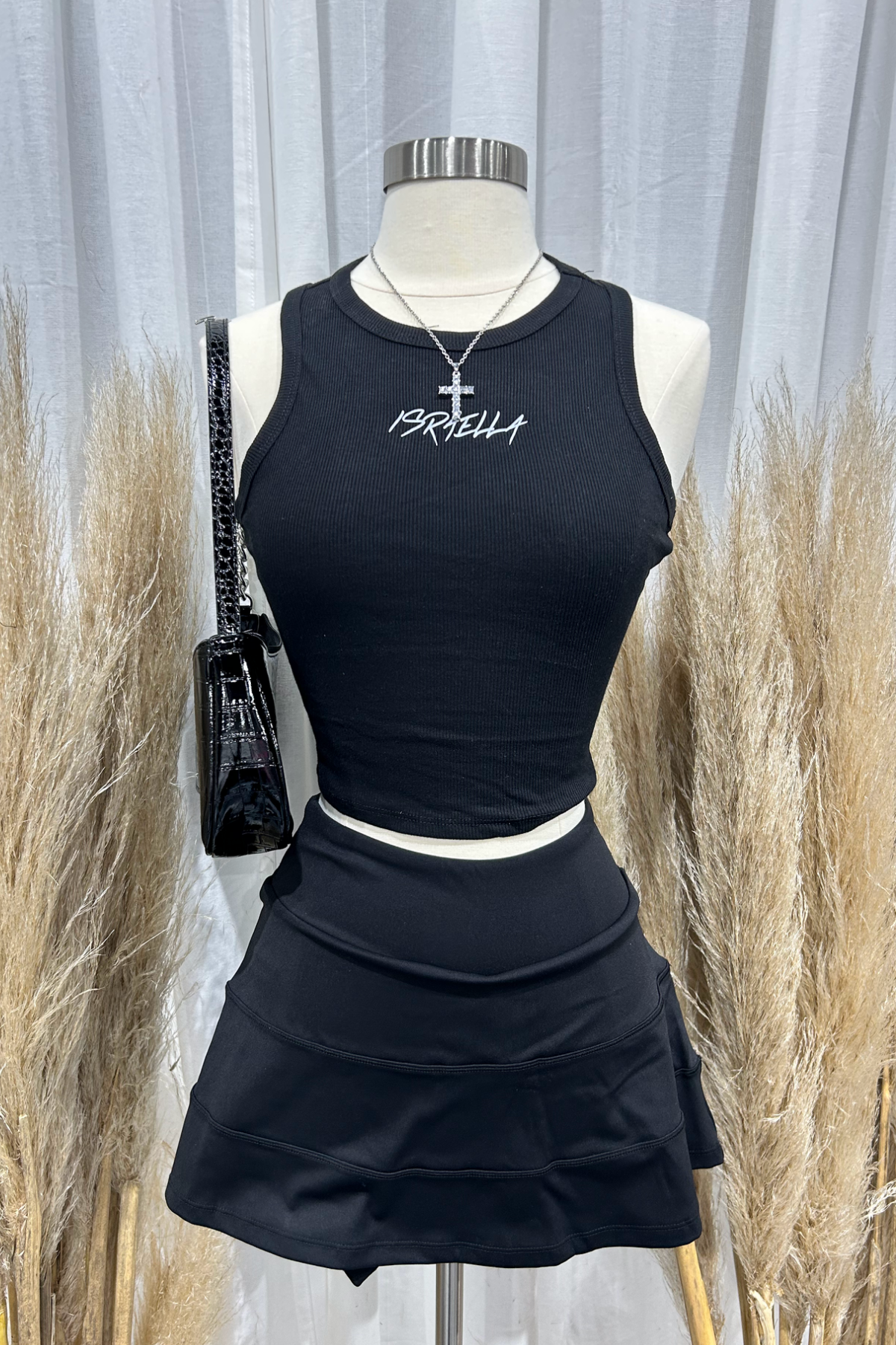 Dani Tennis Skirt (Black)