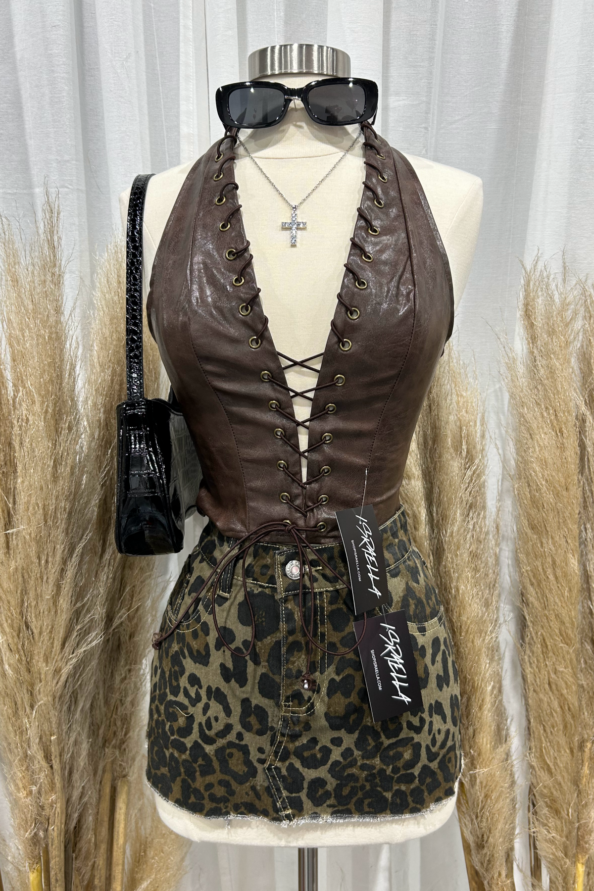 Marvin Mini Skirt (Leopard Multi)