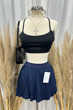 Load image into Gallery viewer, Carter Tennis Skirt (Navy Blue)