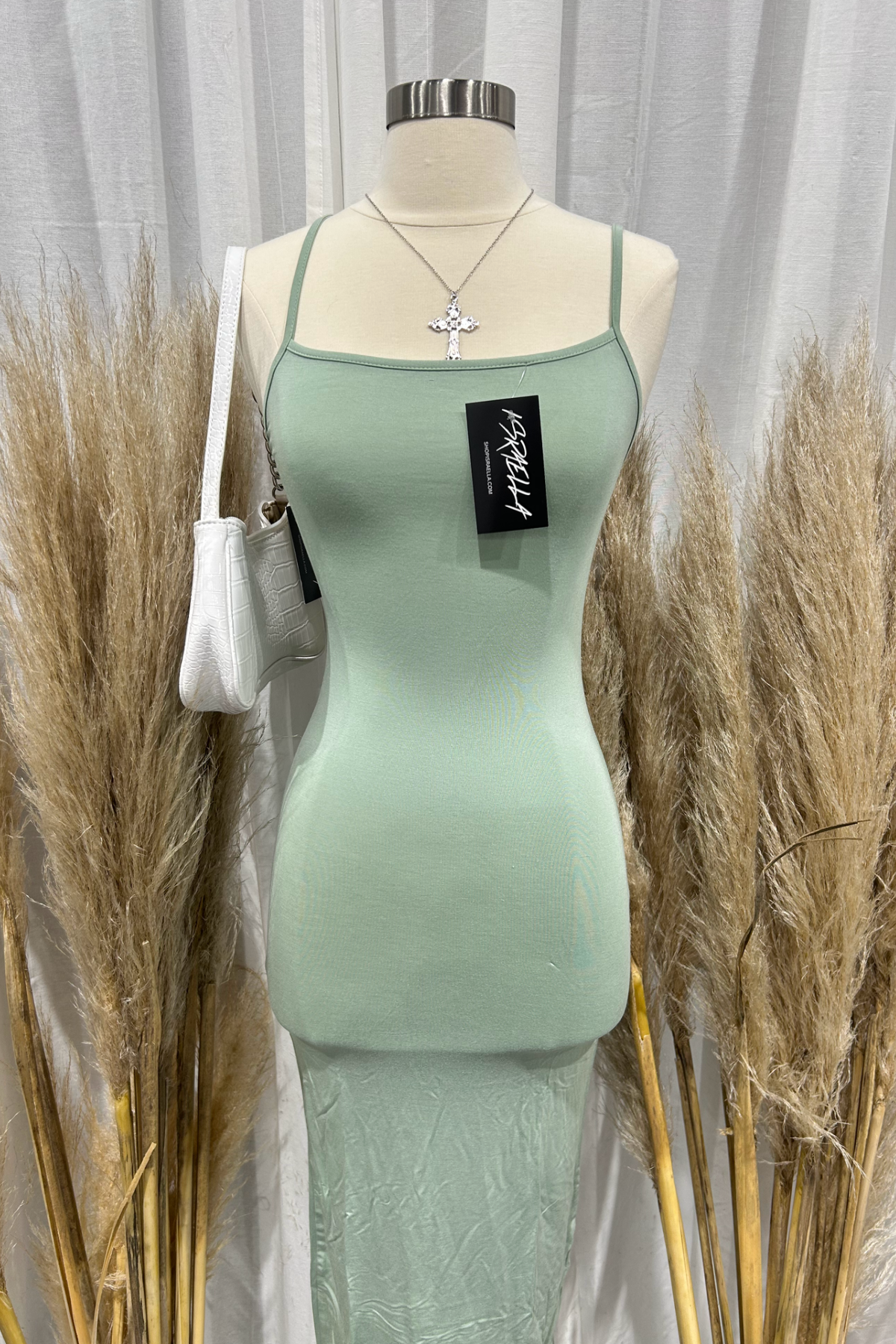 Katie Maxi Dress (Mint Green)